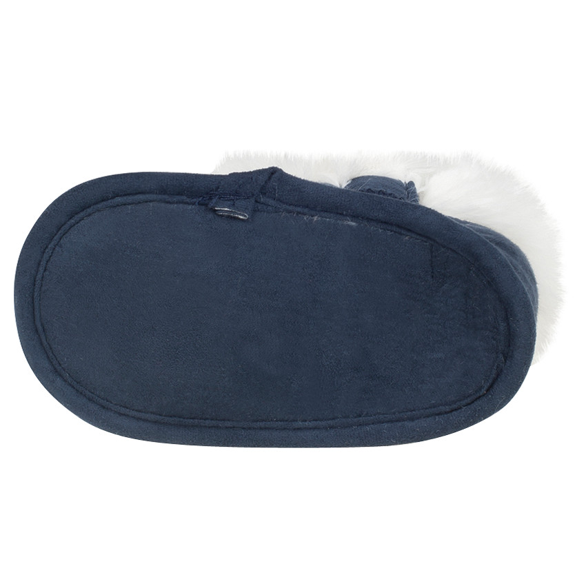 1/2 Bottes à scratch avec col en fausse fourrure  