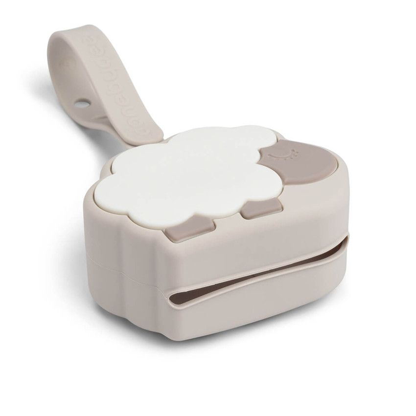 Boîte à sucette en silicone Sheepy Sable 