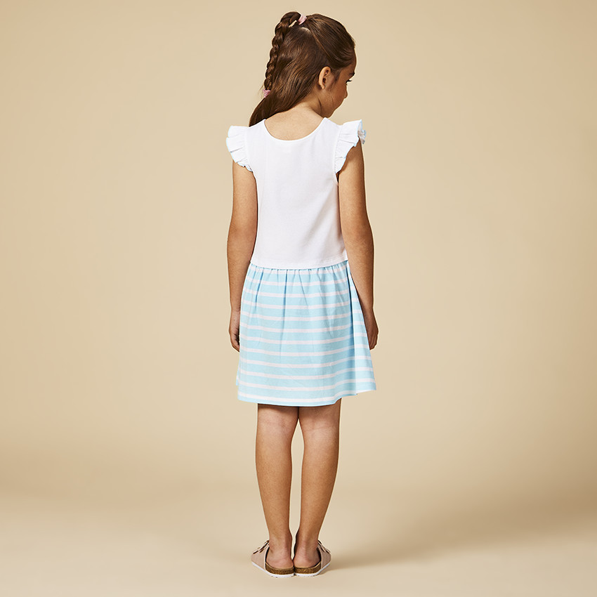 Robe effet 2 en 1 print Stitch & Angel Disney pour fille 