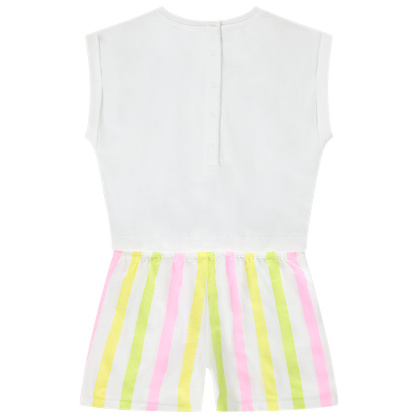 Combinaison courte 2 en 1 en jersey fantaisie pour fille 