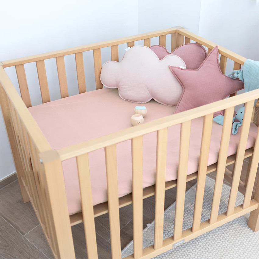 Hoeslaken Park Jersey Blush 75x95cm 