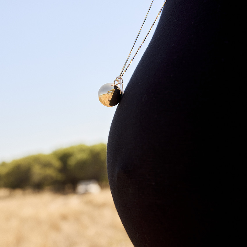 Lange jurk met bretellen voor dames 