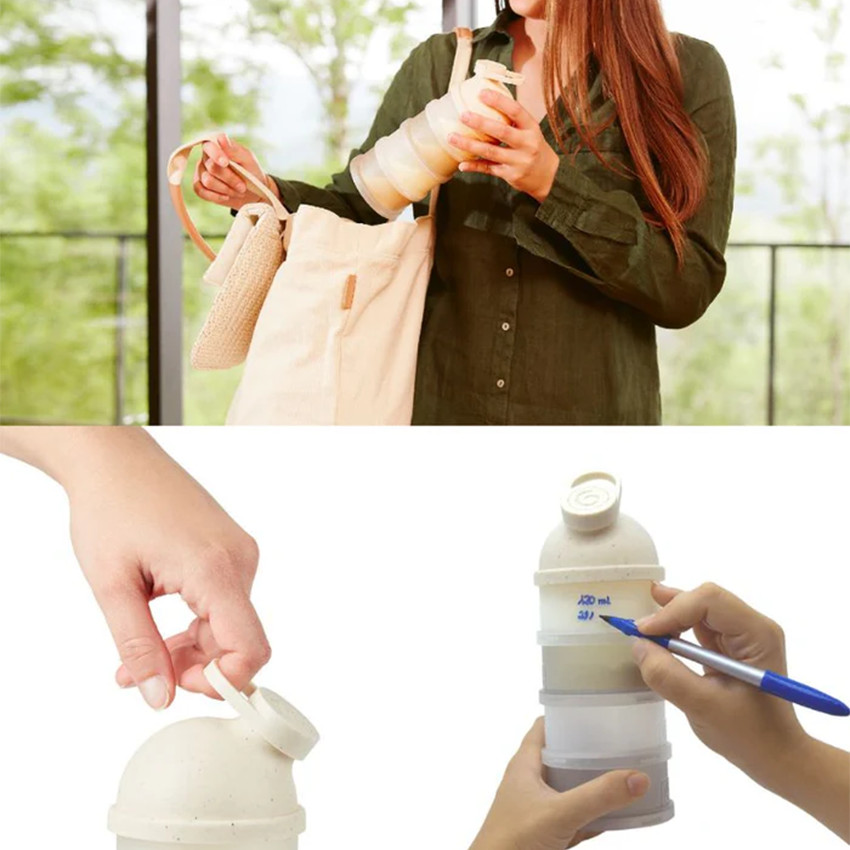 Boîte doseuse de lait Babydose mineral beige 