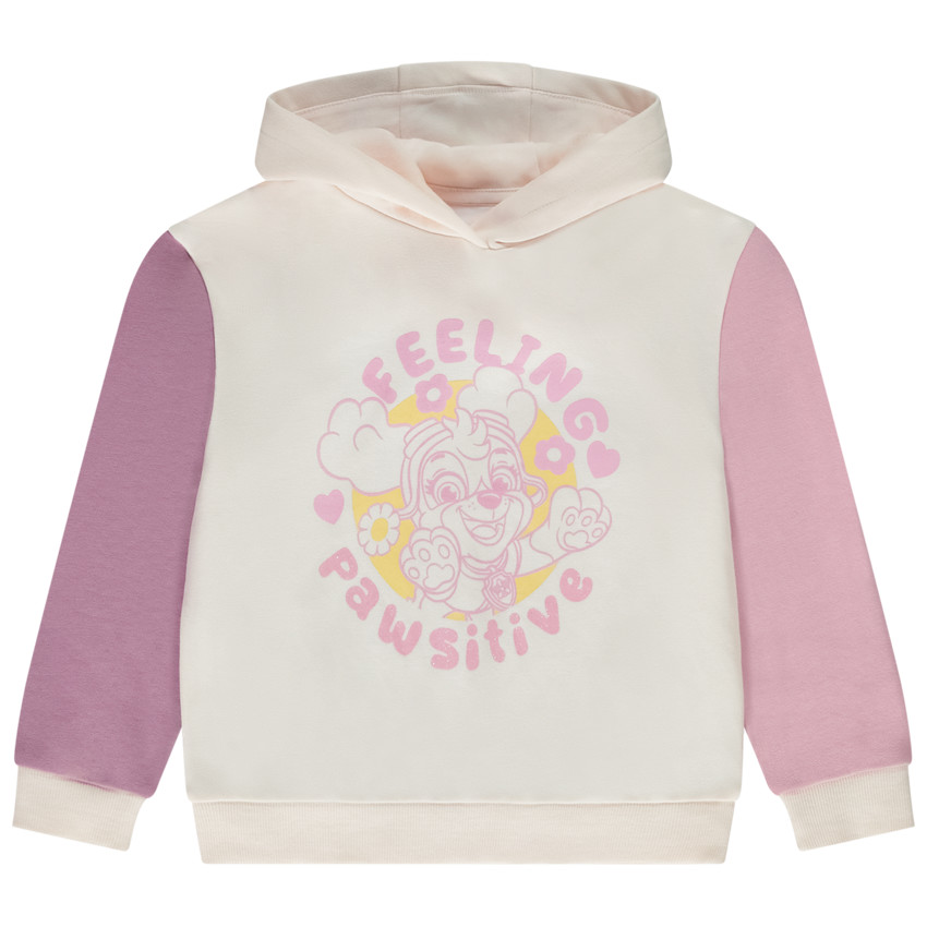 Sweat effet color block print Pat'Patrouille pour fille 