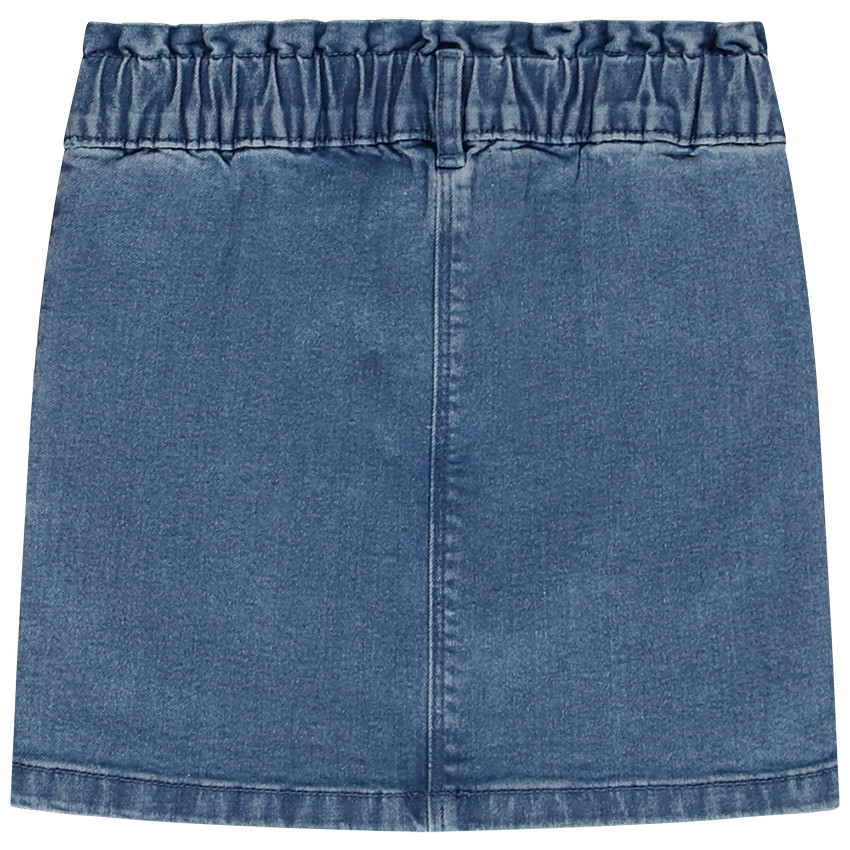 Korte rok van paperbag jeans voor meisjes 
