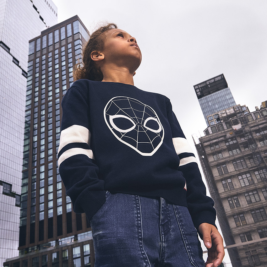 Pull en tricot Spider-Man Marvel pour garçon 