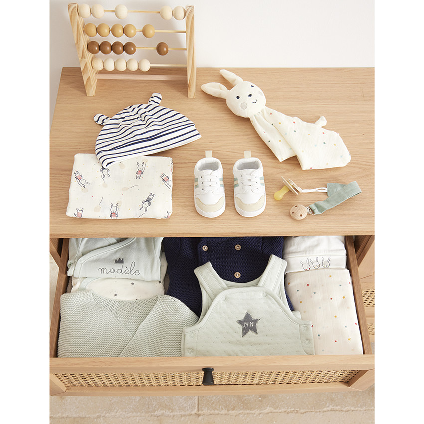 Lot de 2 bonnets en jersey avec oreilles en 3D pour bébé 