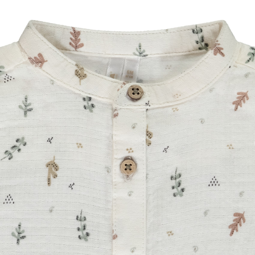 Set van 2 stuks met geborduurde salopette voor baby jongen 