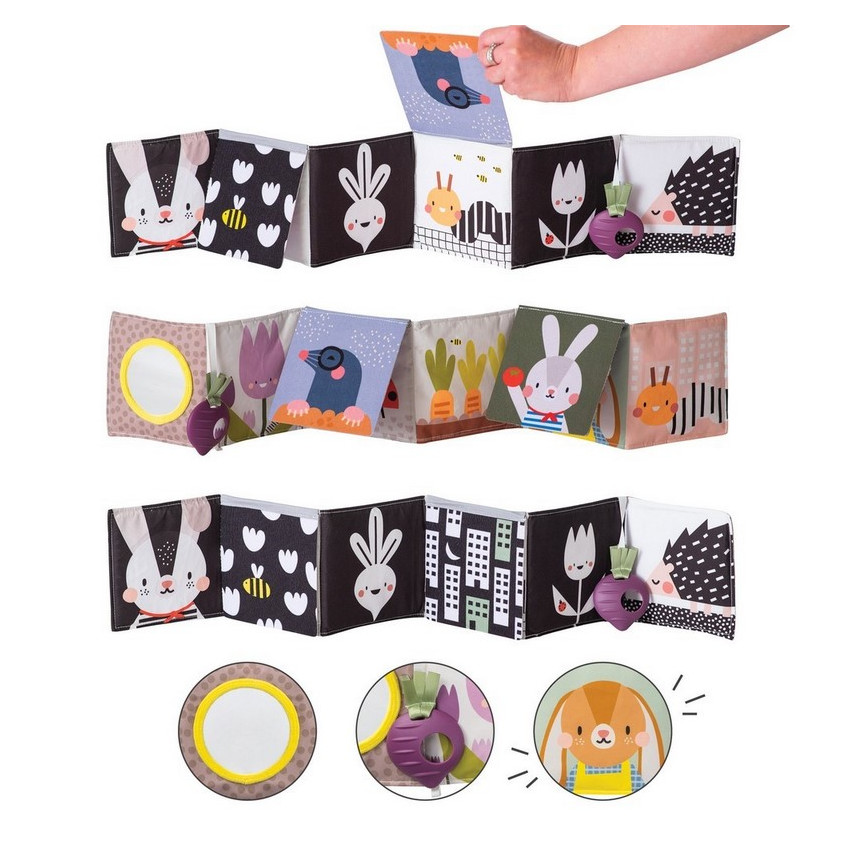 Livre bébé recto-verso Urban Garden 