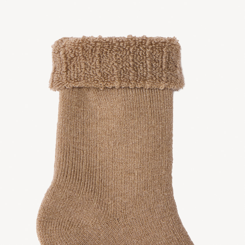 Lot de 2 paires de chaussettes hautes unies pour bébé garçon 