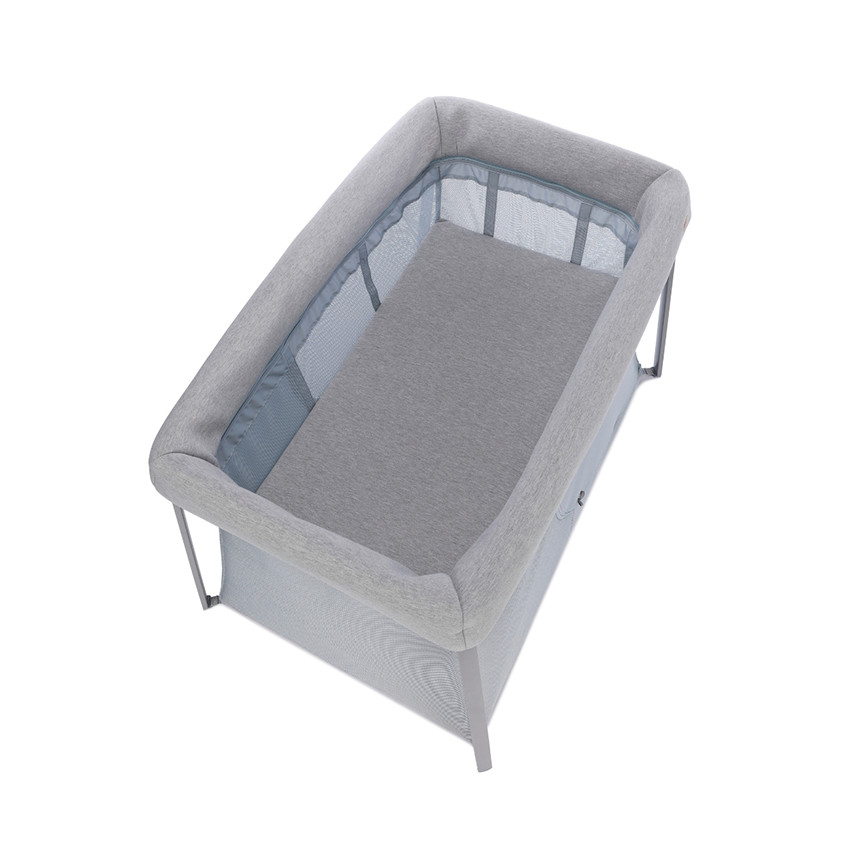 Lit de voyage 3 en 1 Eazy Sleep gris chiné galet  