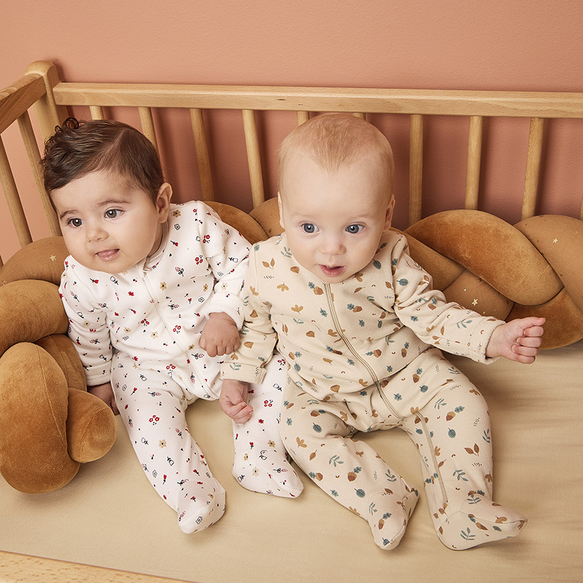 Lot de 2 dors-biens zippés et contrecollés pour bébé garçon 