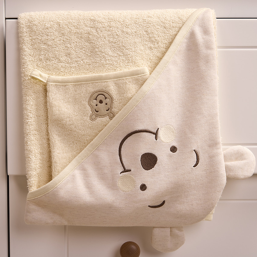 Set van 2-delige badset in badstof Winnie Disney voor baby