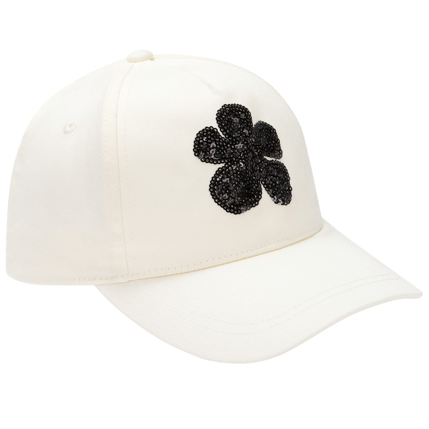 Casquette à motif Hibiscus en sequins pour fille 