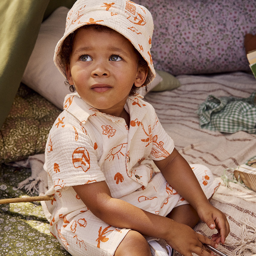 Bob in fantasiedruk tetra vakantie voor babyjongen 