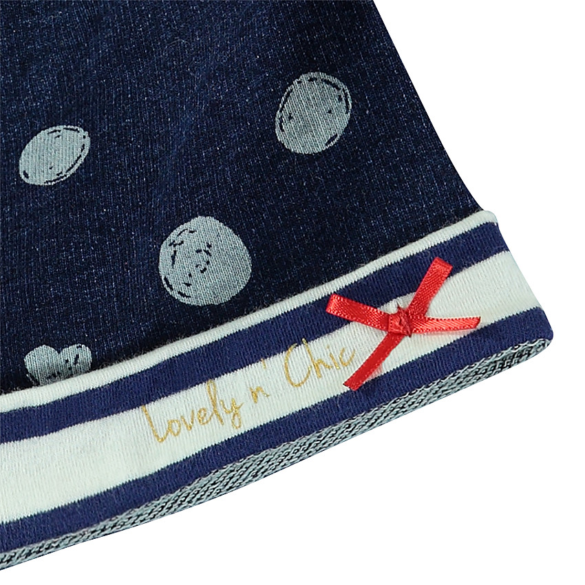 Bonnet en molleton imprimé pois 