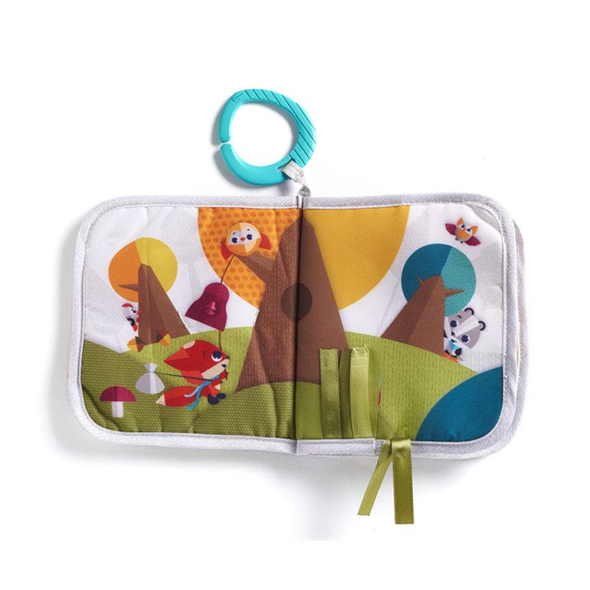 Livre en tissu "Devine où je voyage" 