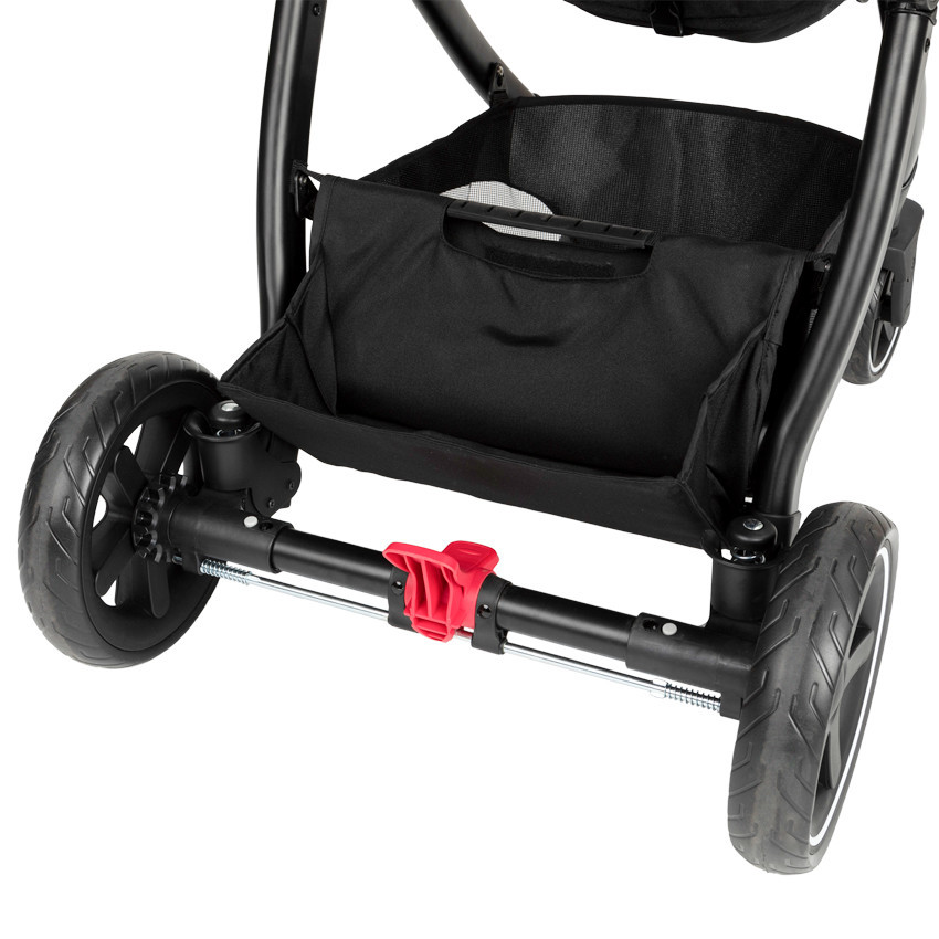 Kinderwagen duo Théa 2 in 1 grijs gemêleerd/zwart 