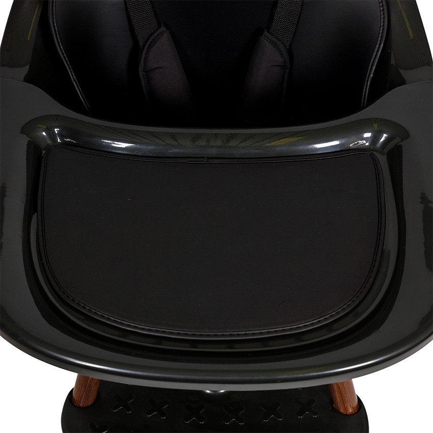 Chaise haute évolutive Ultimo 3 Luxe Black/Walnut 