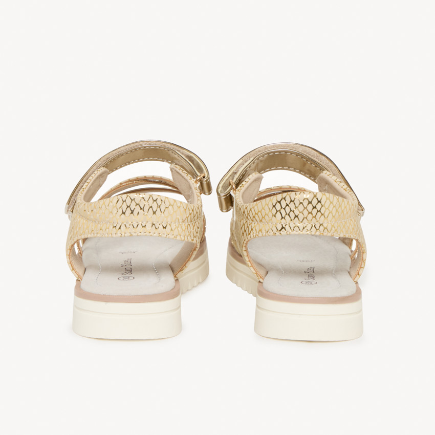 Sandales dorées et pailletées pour fille 