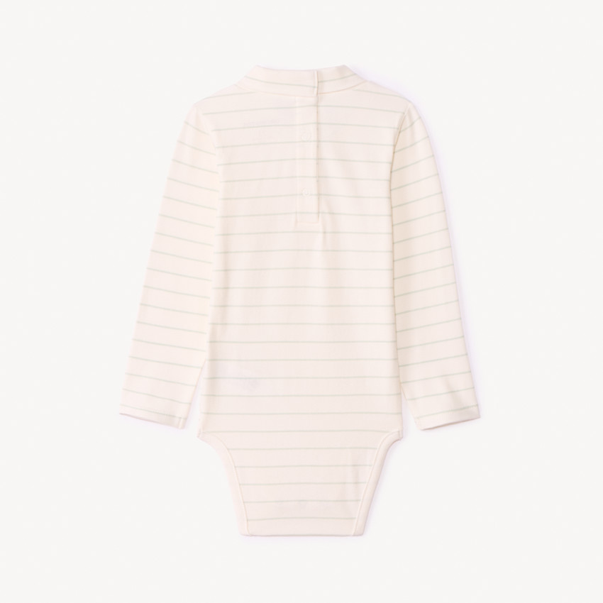 Lot de 3 bodies manches longues à col roulé pour bébé fille 