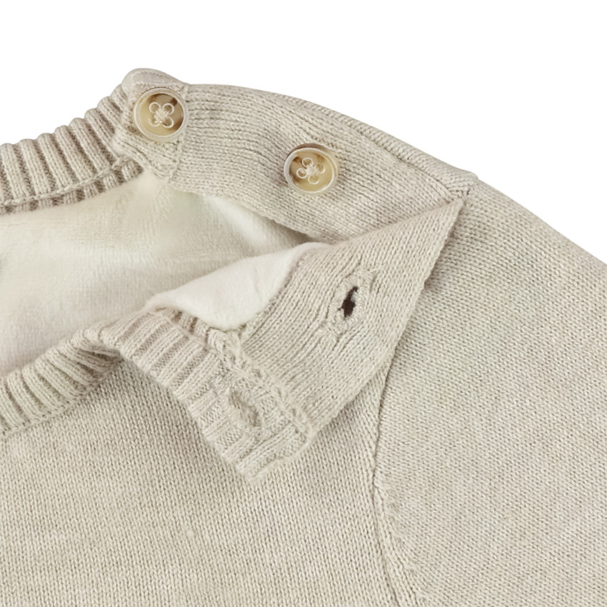 Pull en tricot doublé patchs Batman Warner pour bébé garçon 