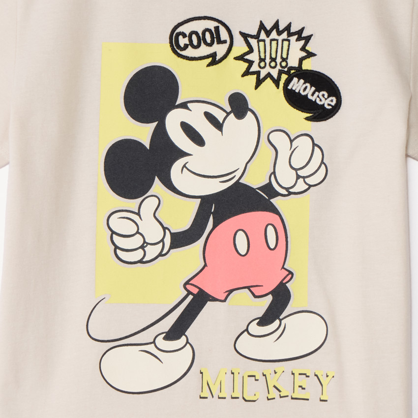 T-shirt met korte mouwen met Mickey Disney-print voor jongens 