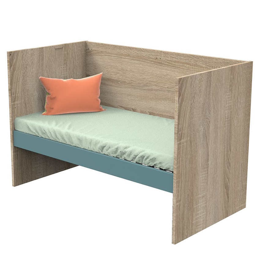 Lit évolutif Nova 70 x 140 cm à 90 x 190 cm - Argile Douce  