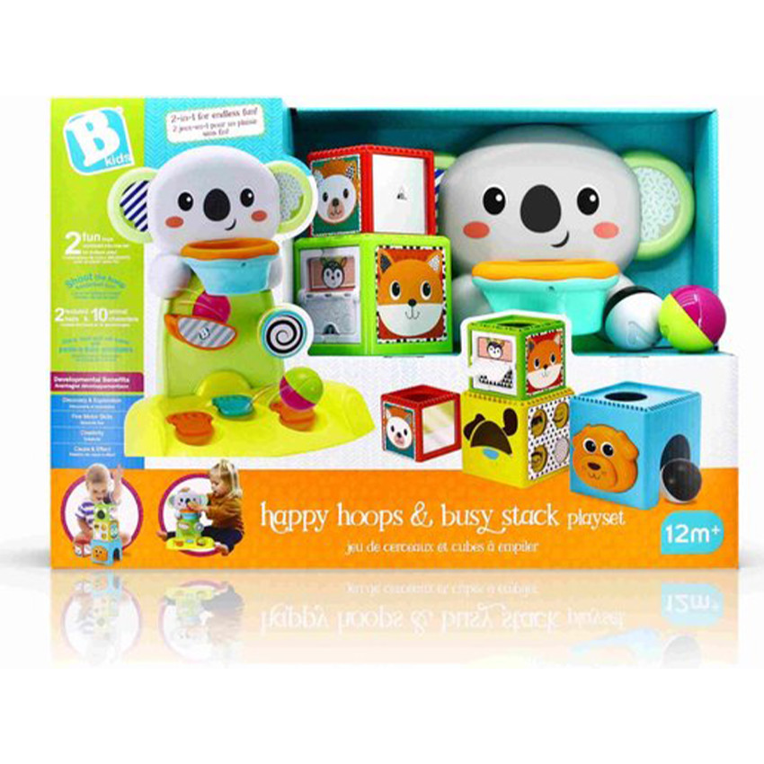 Koala Happy Hoops 2-en-1 balles et cubes 12m+ 