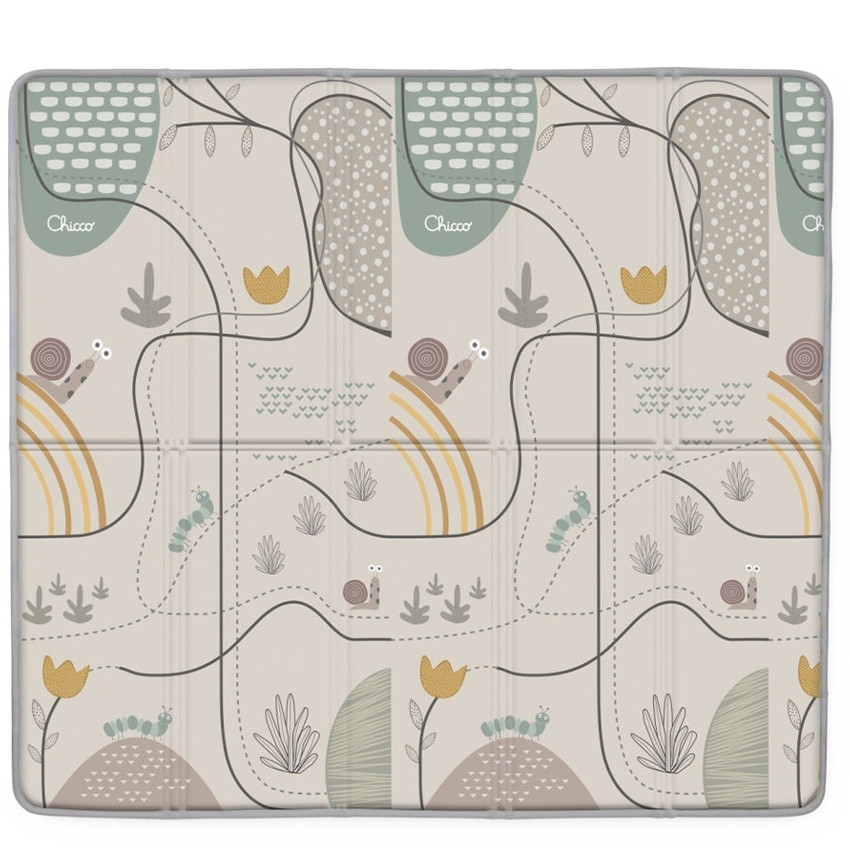 Speeltapijt XXL 200x180 plooibaar omkeerbaar Natuur 