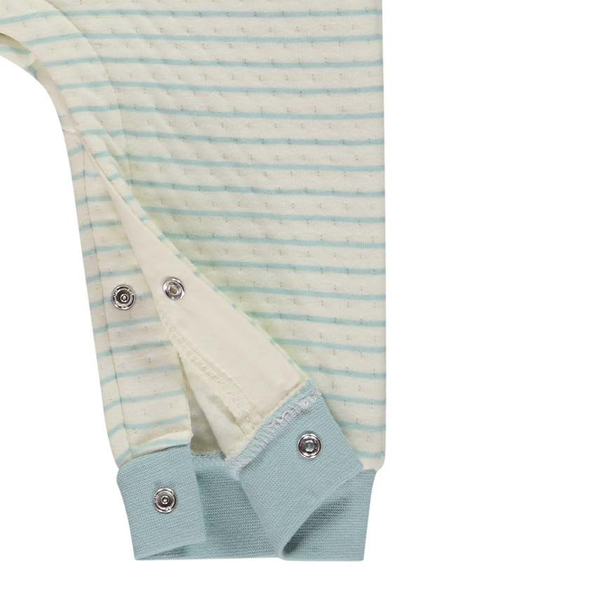 Combinaison en maille fantaisie rayée pour bébé garçon 