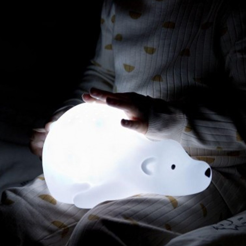 Veilleuse projecteur - Björn l'Ours polaire - Blanc - rechargeable  