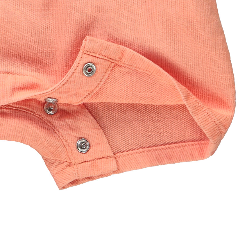 Ensemble 2 pièces salopette courte + t-shirt imprimé pour bébé garçon 