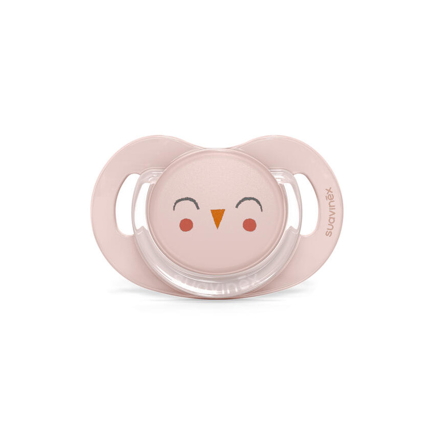 Sucette en silicone symétrique SxPro 6/18M - Bonhomia rose 