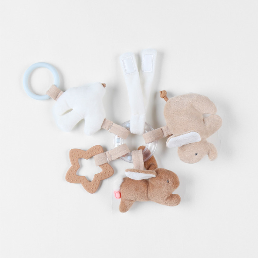 Trousseau d'activités et hochet Bali, Moka & Snow 