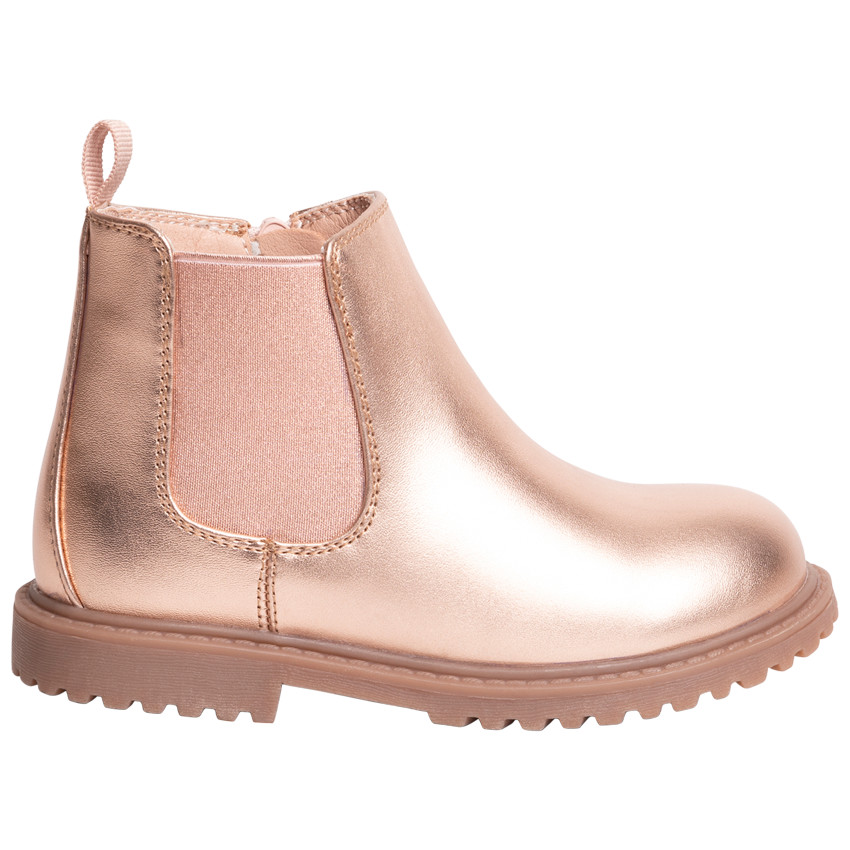 Roze parelmoeren meisjeslaarzen Chelsea 