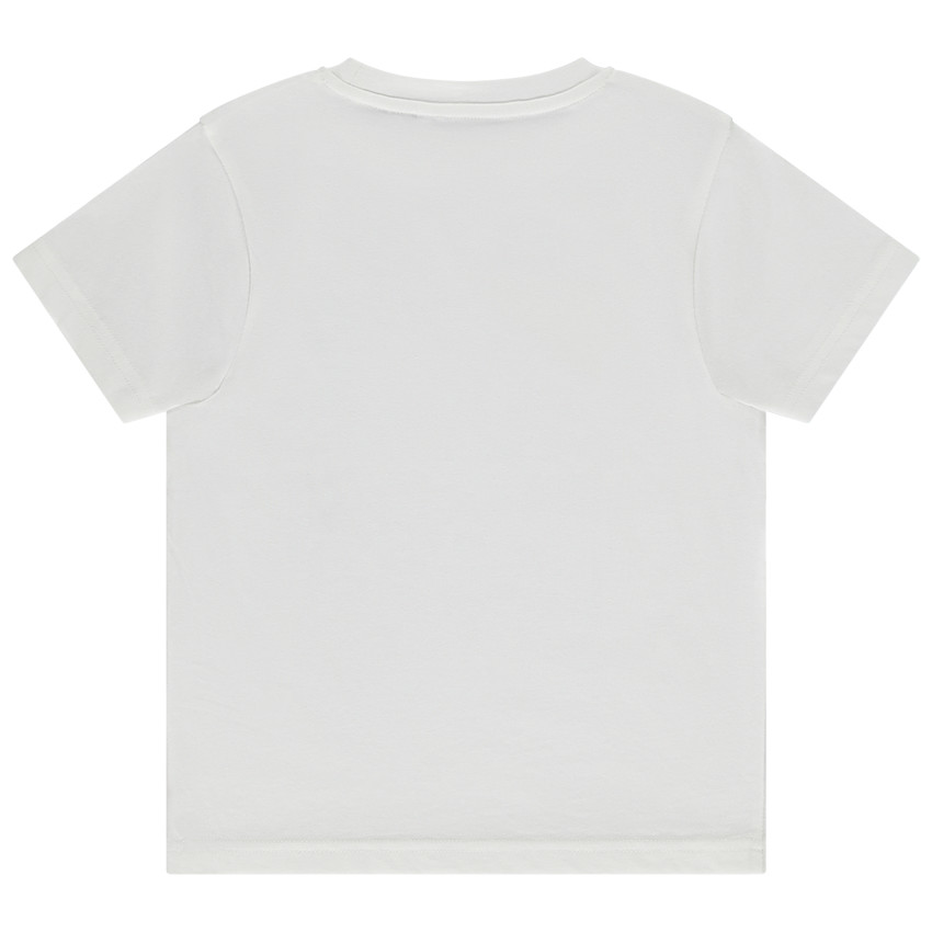 T-shirt met korte mouwen print palmen voor jongen 