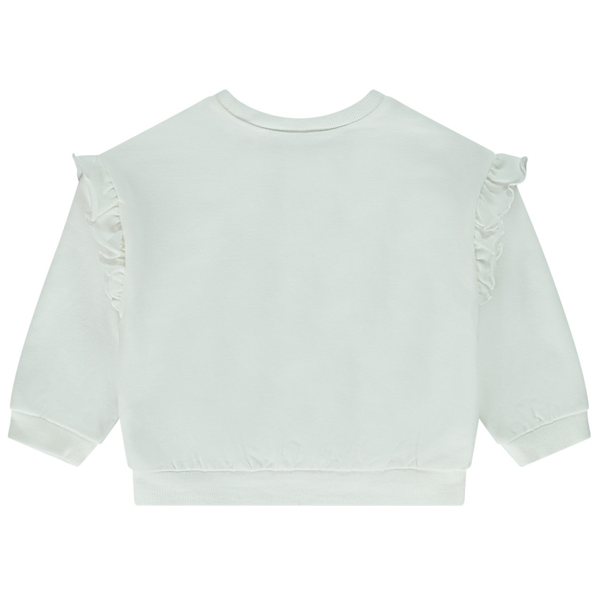 Sweat fantaisie à épaules volantées pour bébé fille 