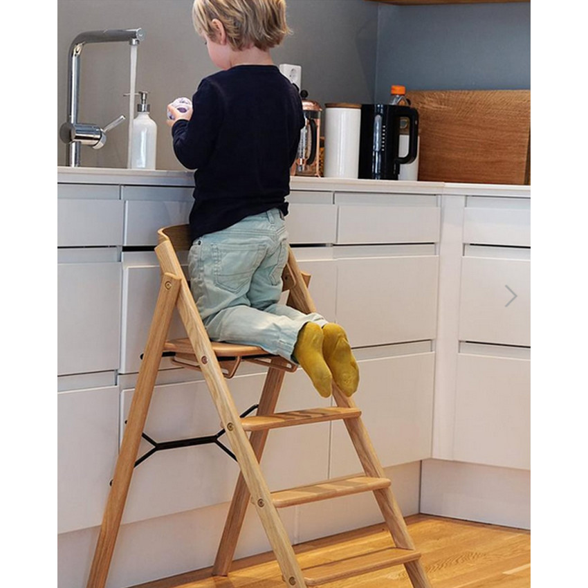 Chaise haute Kaos Klapp évolutive pliable Chêne Naturel 