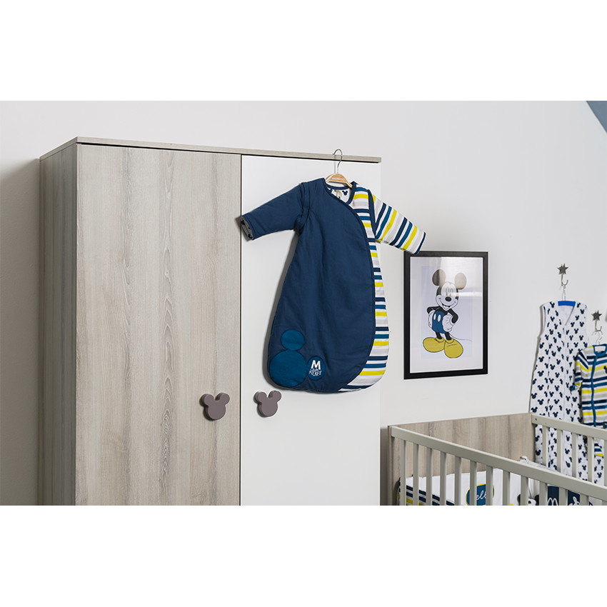 Turbulette à manches amovibles Disney serti Mickey brodé 