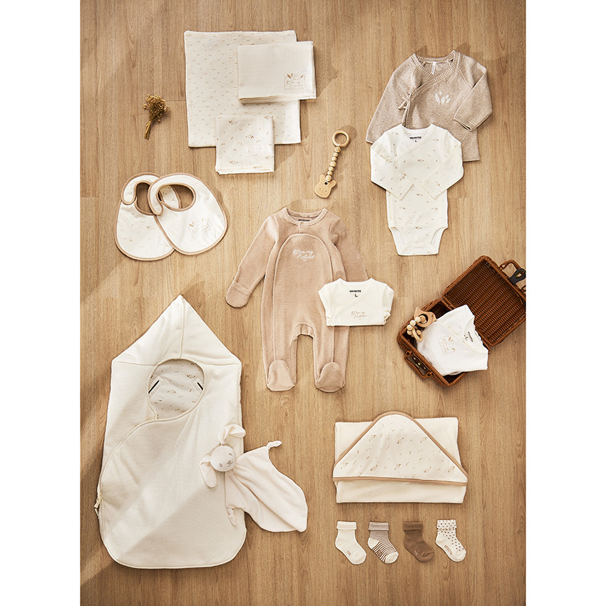 Lot de 3 langes en gaze de coton pour bébé 