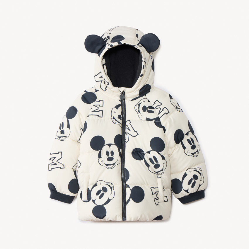 Doudoune Mickey Mouse Pour Garçon - Rouge, Taille 4 Ans / 104 Cm, Chaude Et Ludique [Vêtement Enfant Hiver]
