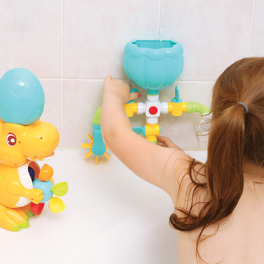 Coffret de bain Dinosaure à ventouses 10+ mos 