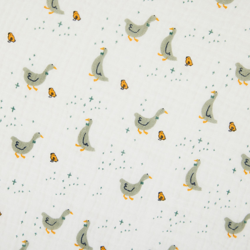 Lange imprimé oies 100 x 100 cm 