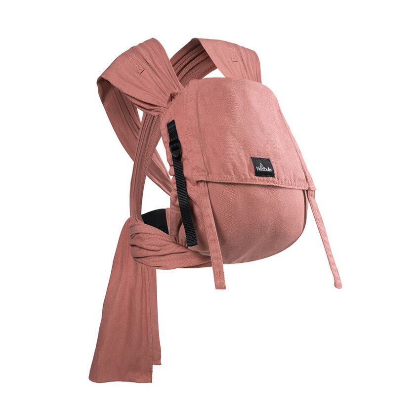 Porte-bébé type mei tai P'tit Evo acajou 