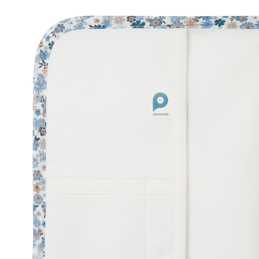 Protège carnet de santé en velours Tiny Flowers 