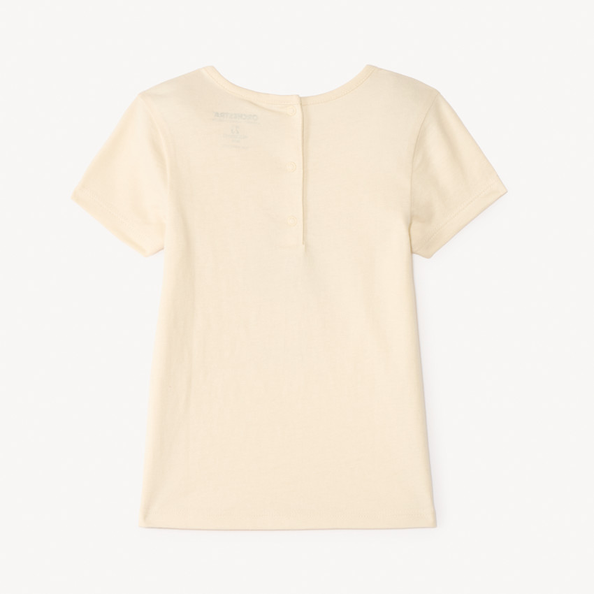 T-shirt manches courtes print pailleté fantaisie pour bébé fille 
