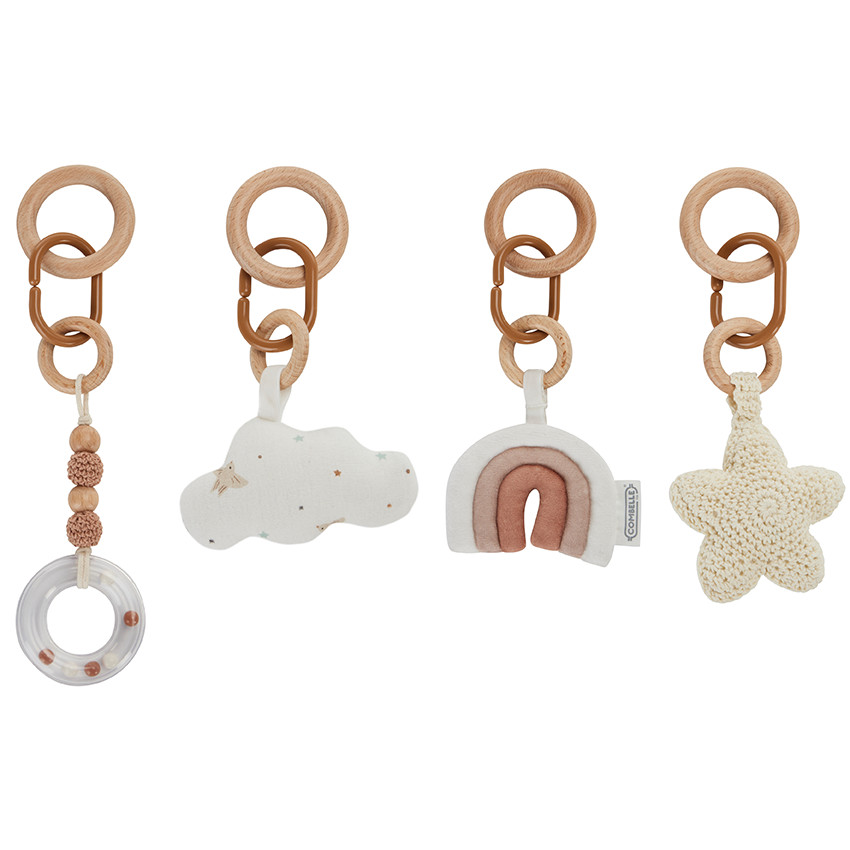 Set de 4 jouets pour arche Douce Hirondelle écru 