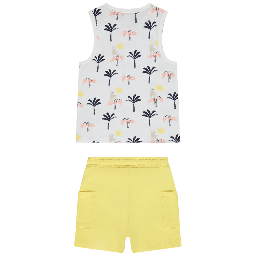 Set van 2 stuks met bedrukt hemdje voor baby jongen 