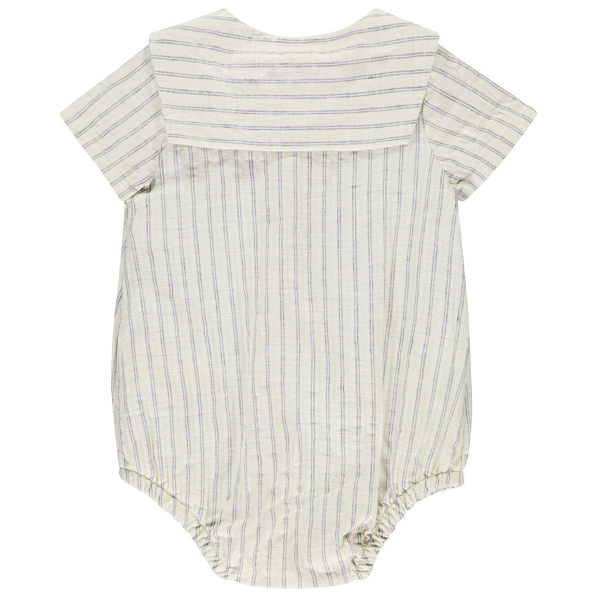 Korte mouwen gestreepte romper voor baby jongen 